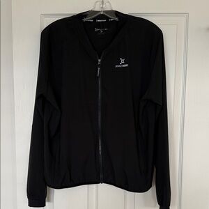 Orangetheory Lightweight Zip Jacket Black Size L Athletic Running Windbreaker